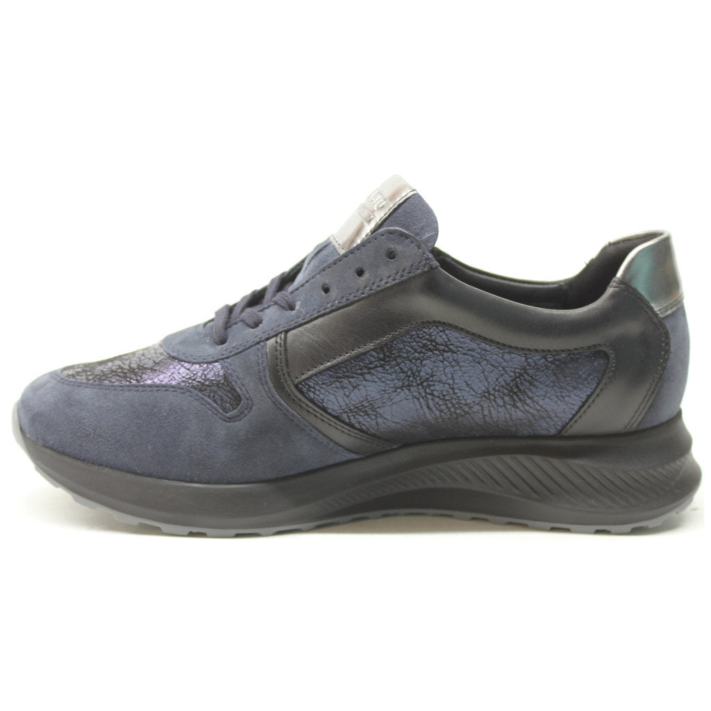 Mephisto Kim Leather Womens Sneakers#color_jeans blue