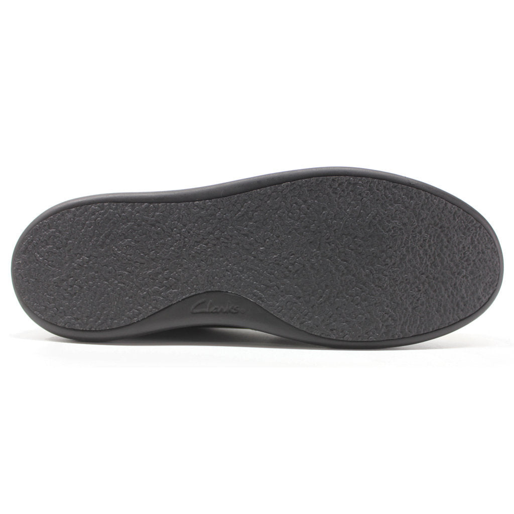Clarks Originals CourtLite Tie Leather Men's Low-Top Retro Trainers#color_black