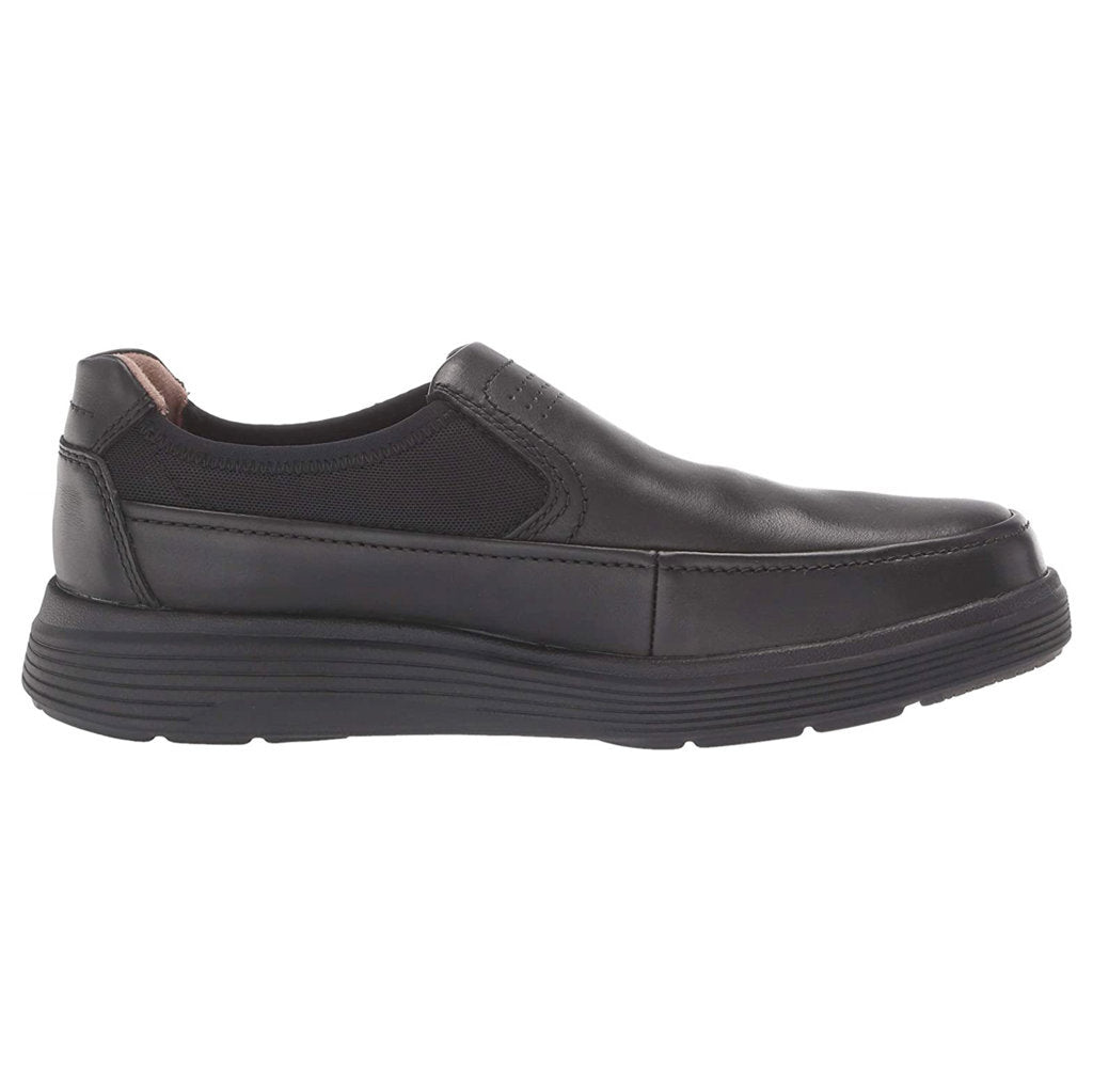 Clarks Un Abode Go Leather Textile Men's Shoes#color_black