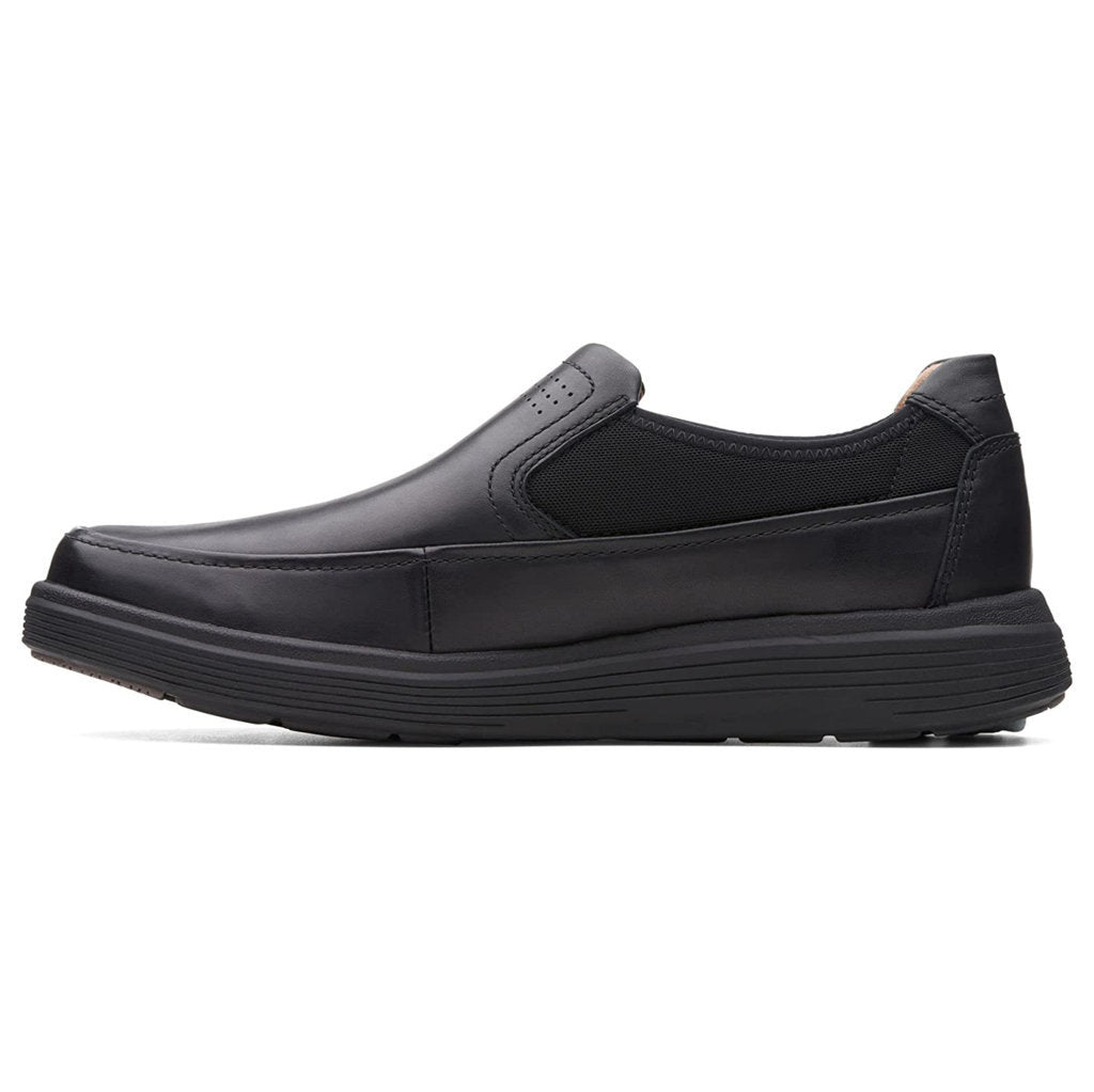 Clarks Un Abode Go Leather Textile Men's Shoes#color_black