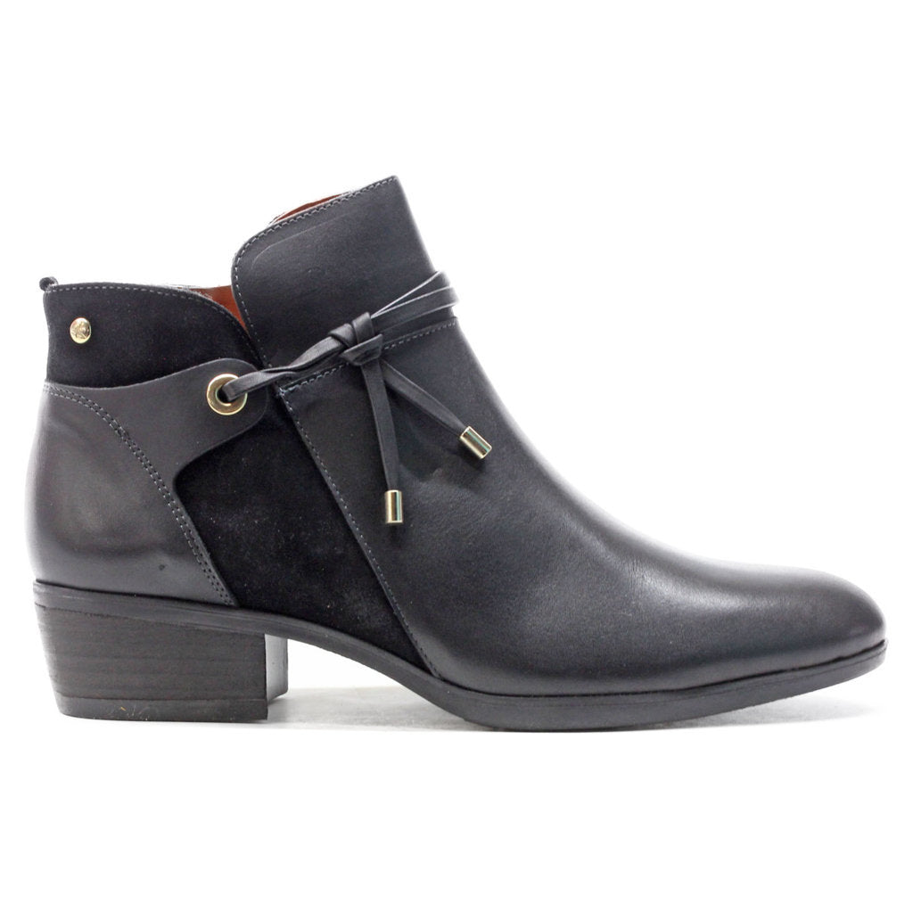 Pikolinos Daroca W1U-8505 Leather Womens Boots#color_black