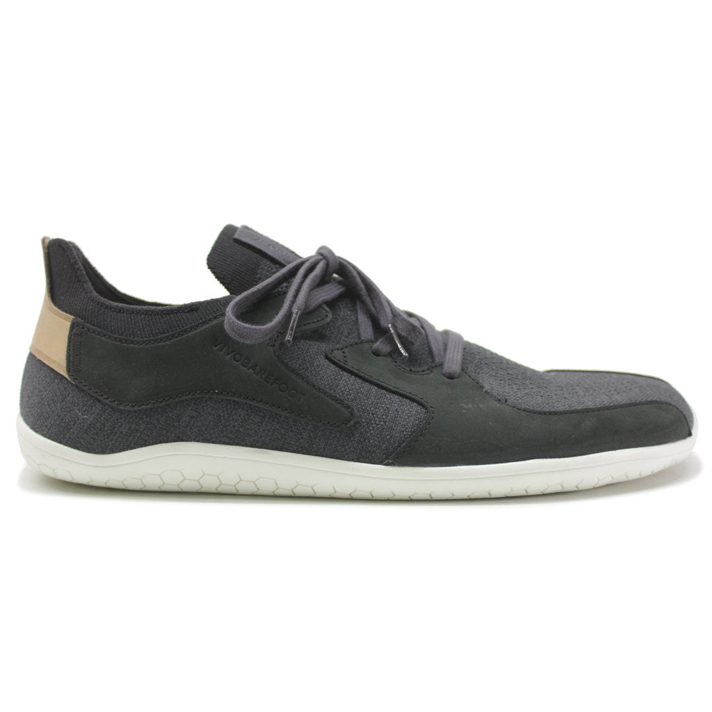 Vivobarefoot Primus Asana Leather Textile Mens Sneakers#color_black