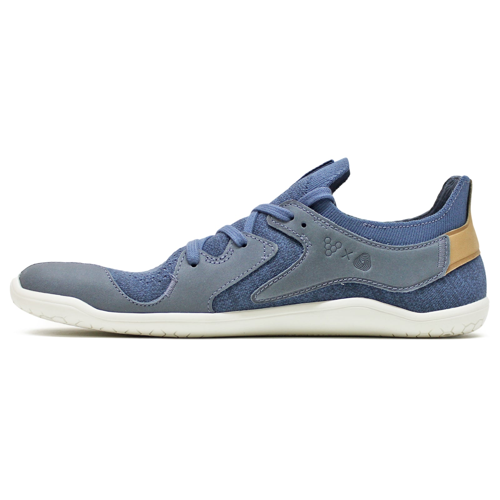 Vivobarefoot Primus Asana Leather Textile Mens Sneakers#color_navy