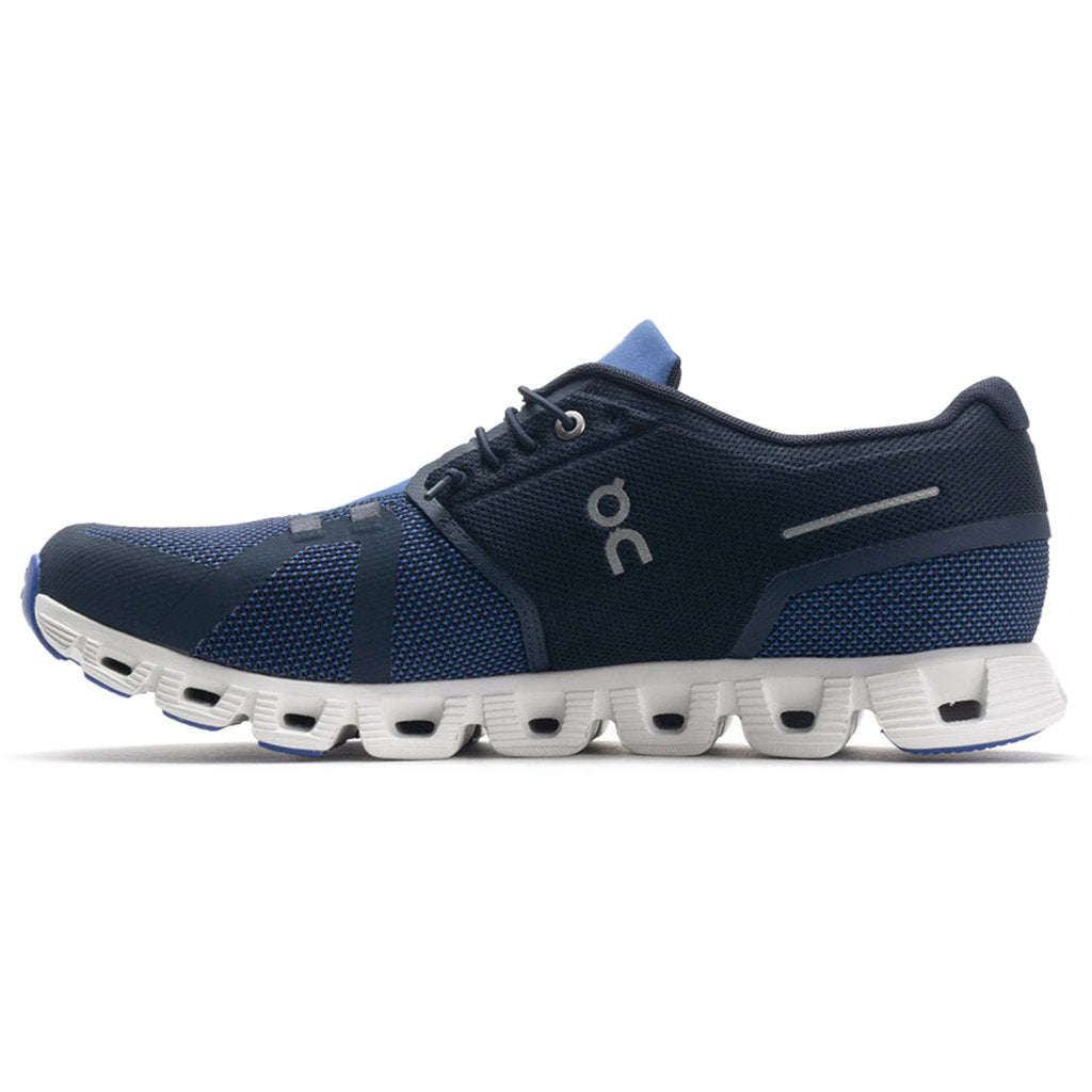 On Running Cloud 5 Combo Textile Men's Low-Top Sneakers#color_ink cobalt