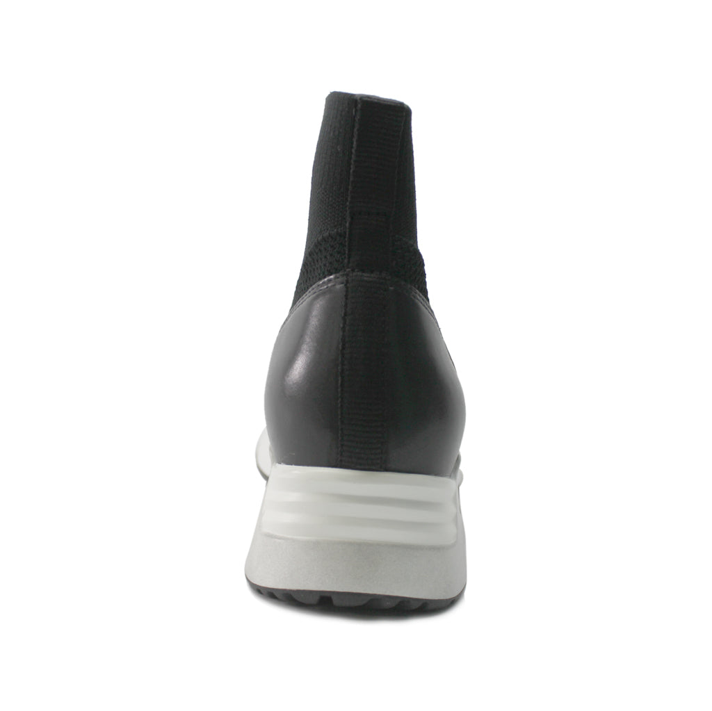 Ash Lunar Leather Textile Women's High-Top Sneakers#color_black black