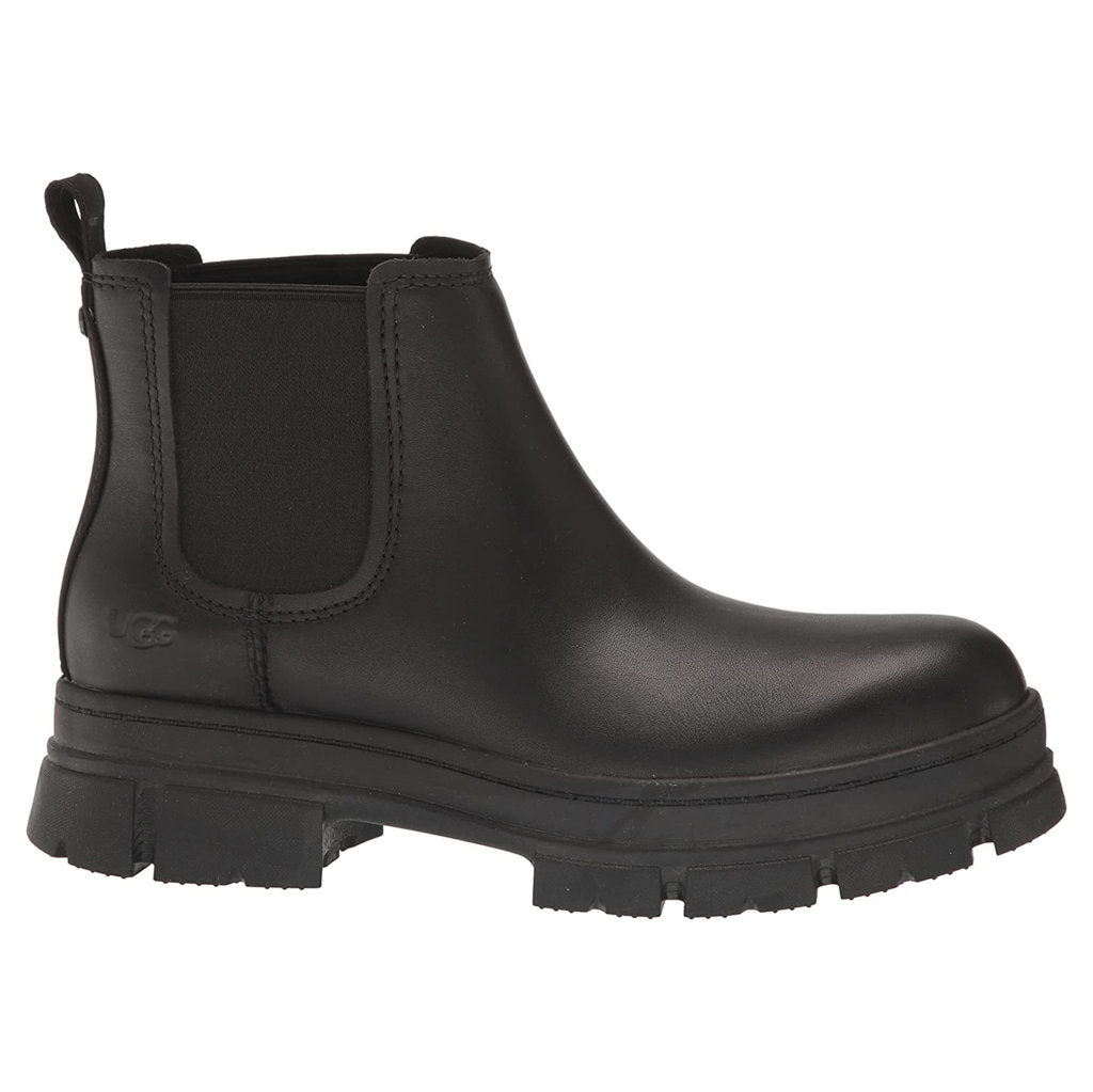 UGG Ashton Waterproof Full-grain Leather Women's Chelsea Boots#color_black