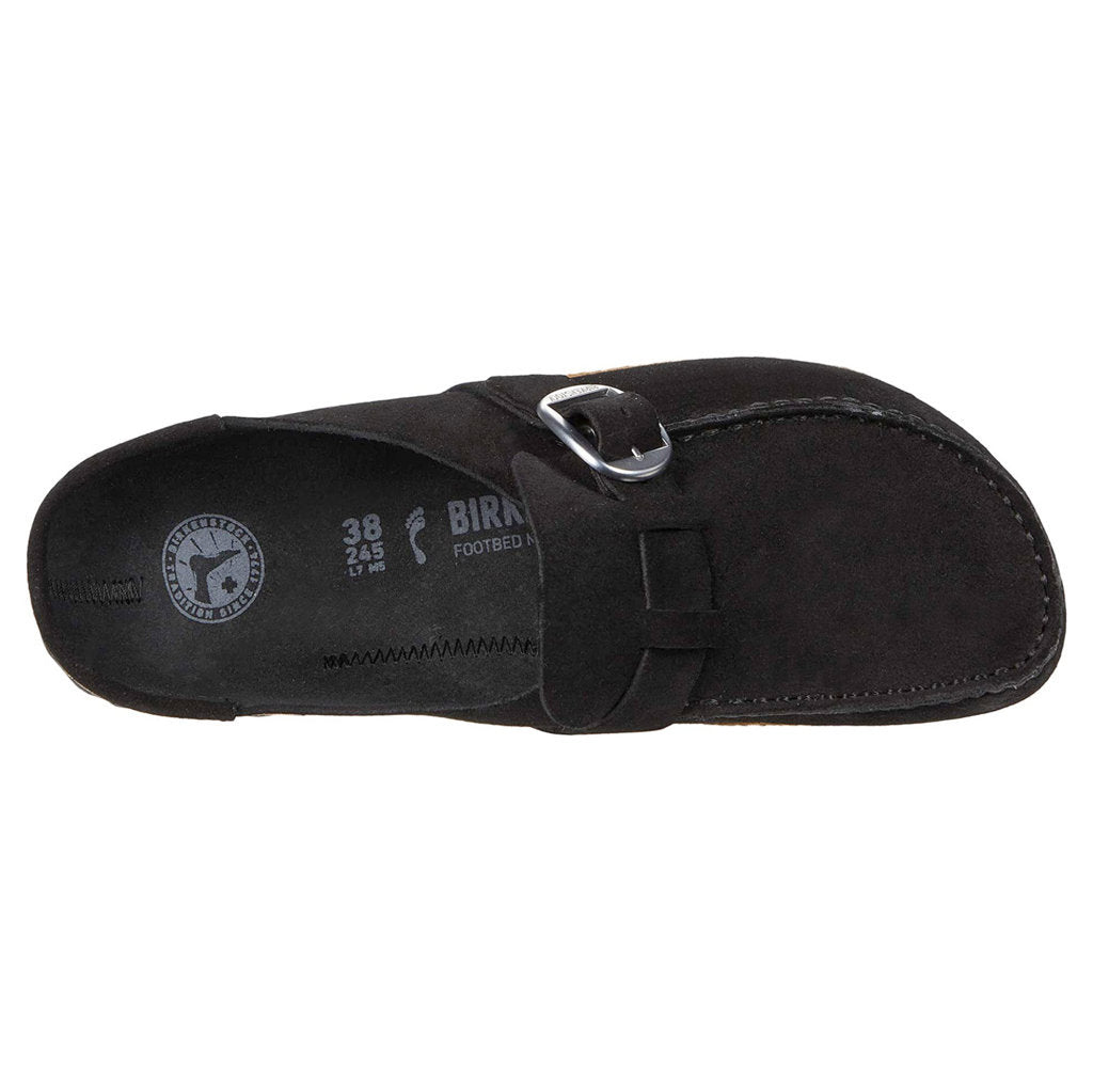 Birkenstock Buckley Suede Unisex Sandals#color_black