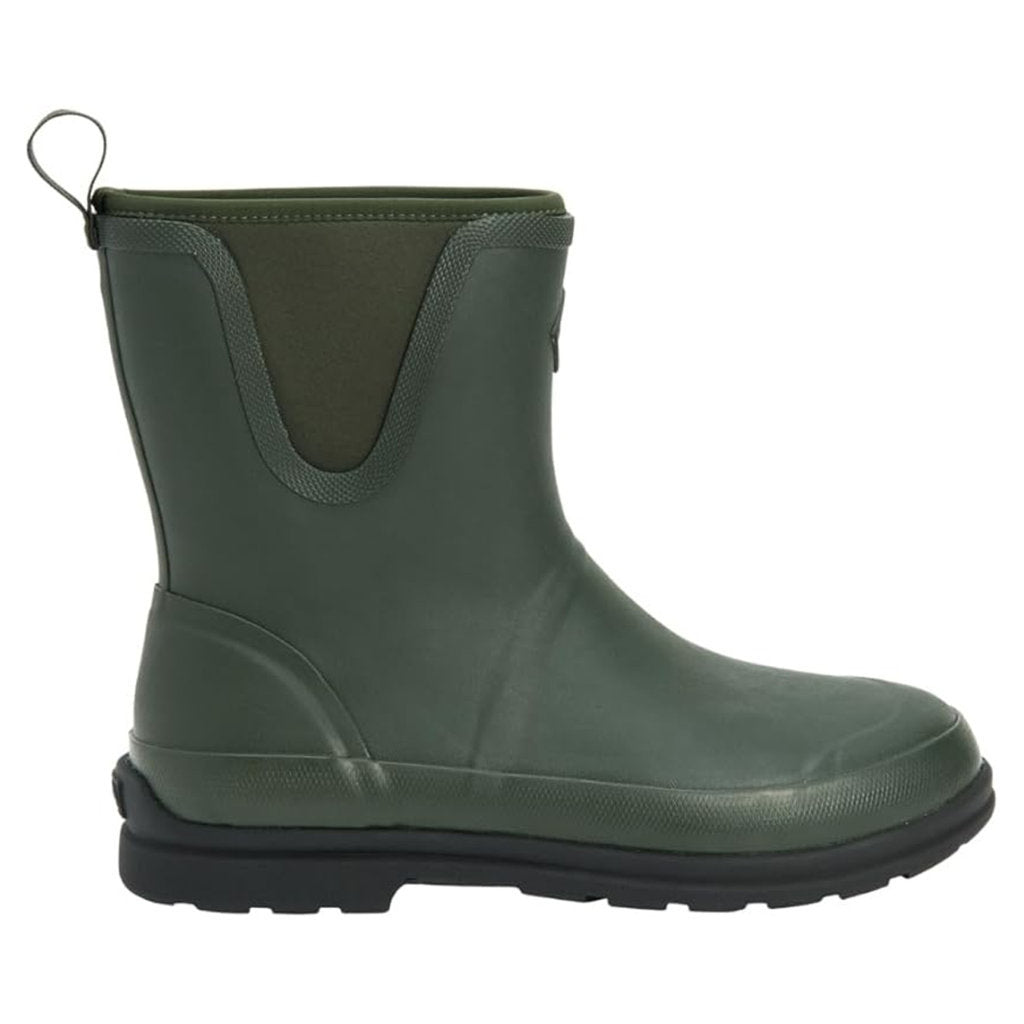 Muck Boot Pull On Mid Rubber Mens Boots#color_moss