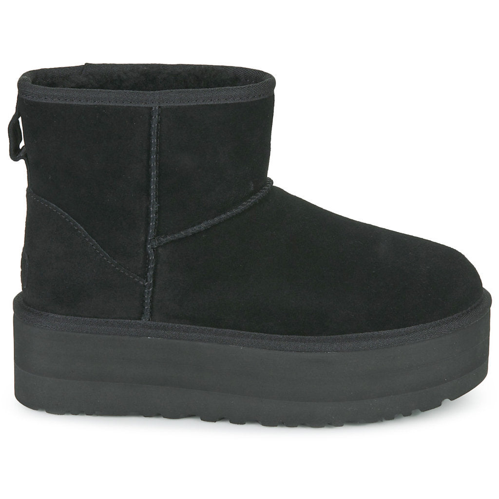 UGG Classic Mini Suede Women's Platform Boots#color_black