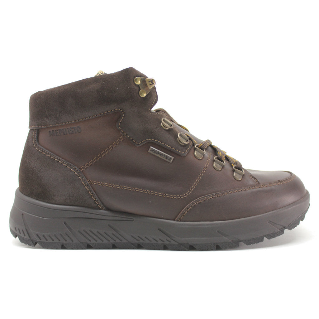 Mephisto Rody MT Nubuck Mens Sneakers#color_dark brown