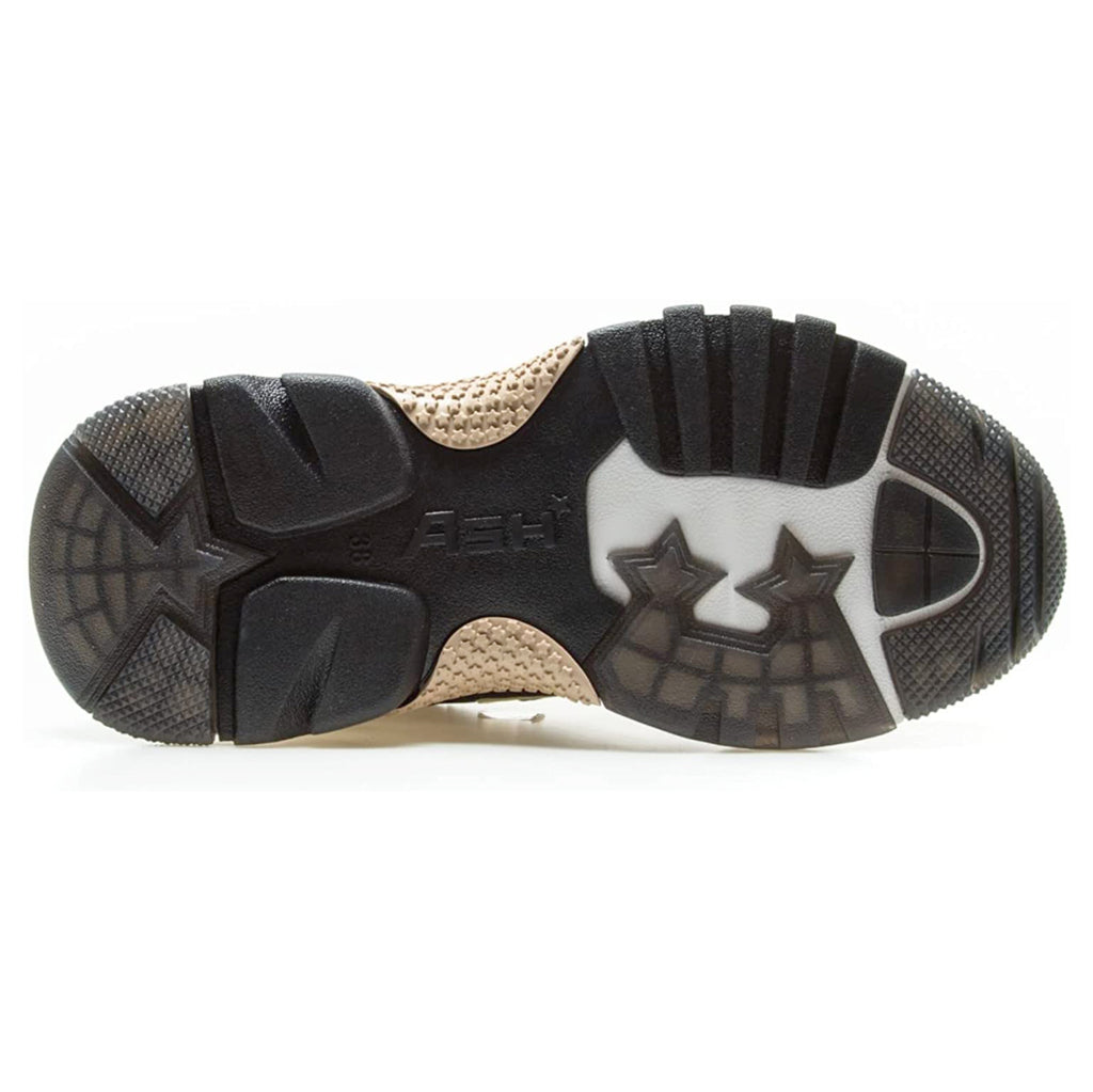 Ash Addict Nubuck Leather Mesh Women's Low-Top Trainers#color_black pristine new eggnug