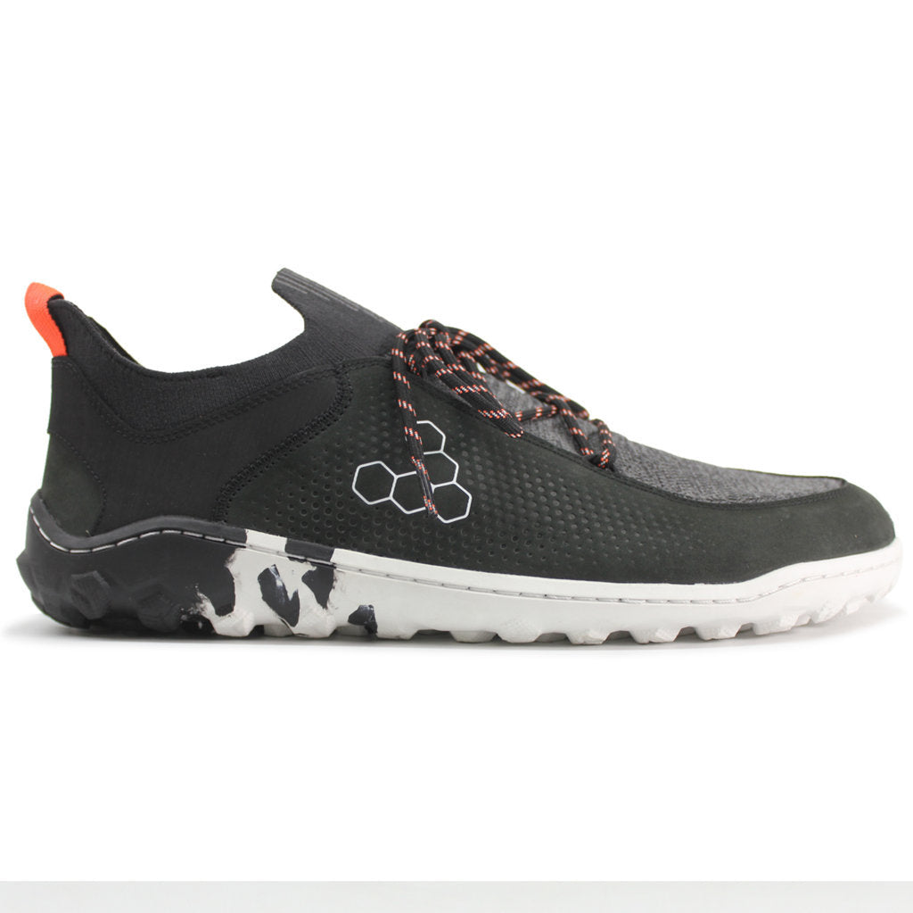 Vivobarefoot Tracker Decon Low FG2 Leather Textile Womens Sneakers#color_black