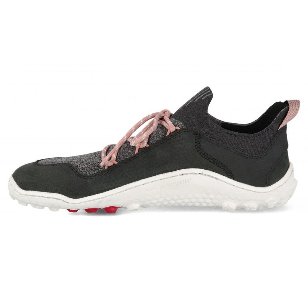 Vivobarefoot Tracker Decon Low FG2 Leather Textile Womens Sneakers#color_obsidian misty rose