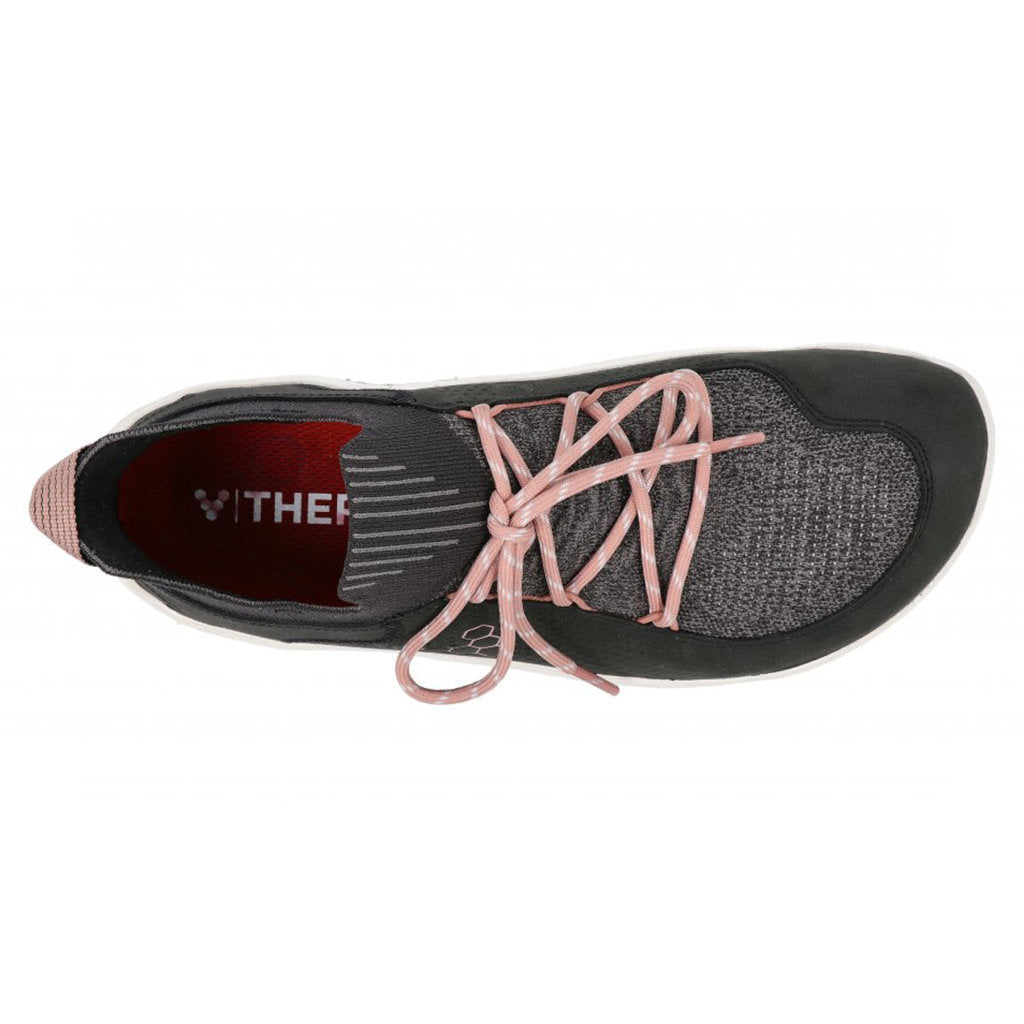 Vivobarefoot Tracker Decon Low FG2 Leather Textile Womens Sneakers#color_obsidian misty rose