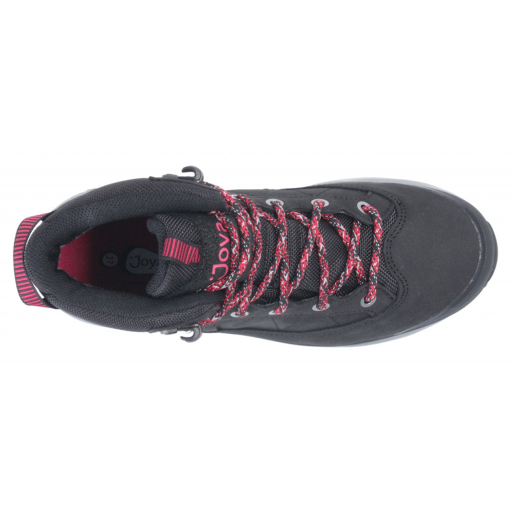 Joya Montana PTX Nubuck Leather & Textile Women's Sneakers#color_black pink