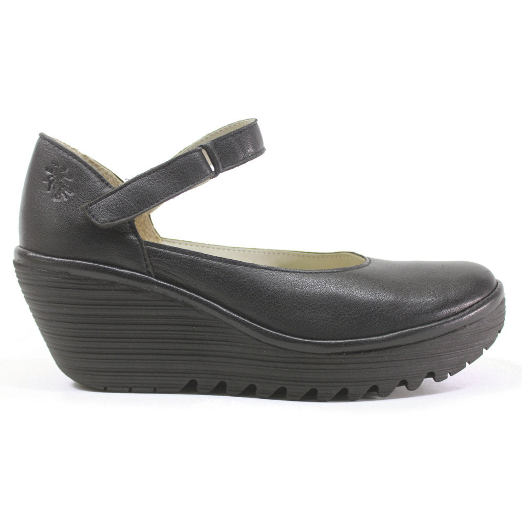 Fly London YAWO345FLY Mousse Leather Womens Shoes#color_black