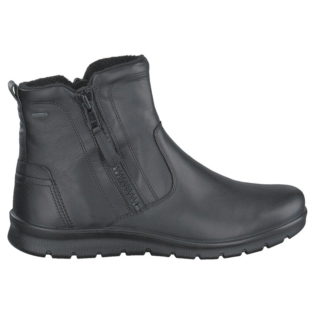 Ecco Babett Leather Womens Boots#color_black