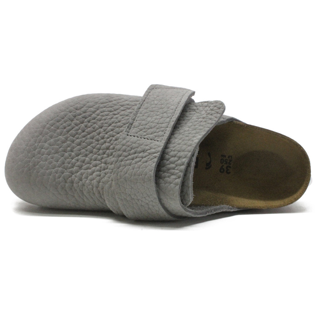 Birkenstock Nagoya Nubuck Leather Unisex Sandals#color_desert buck whale gray