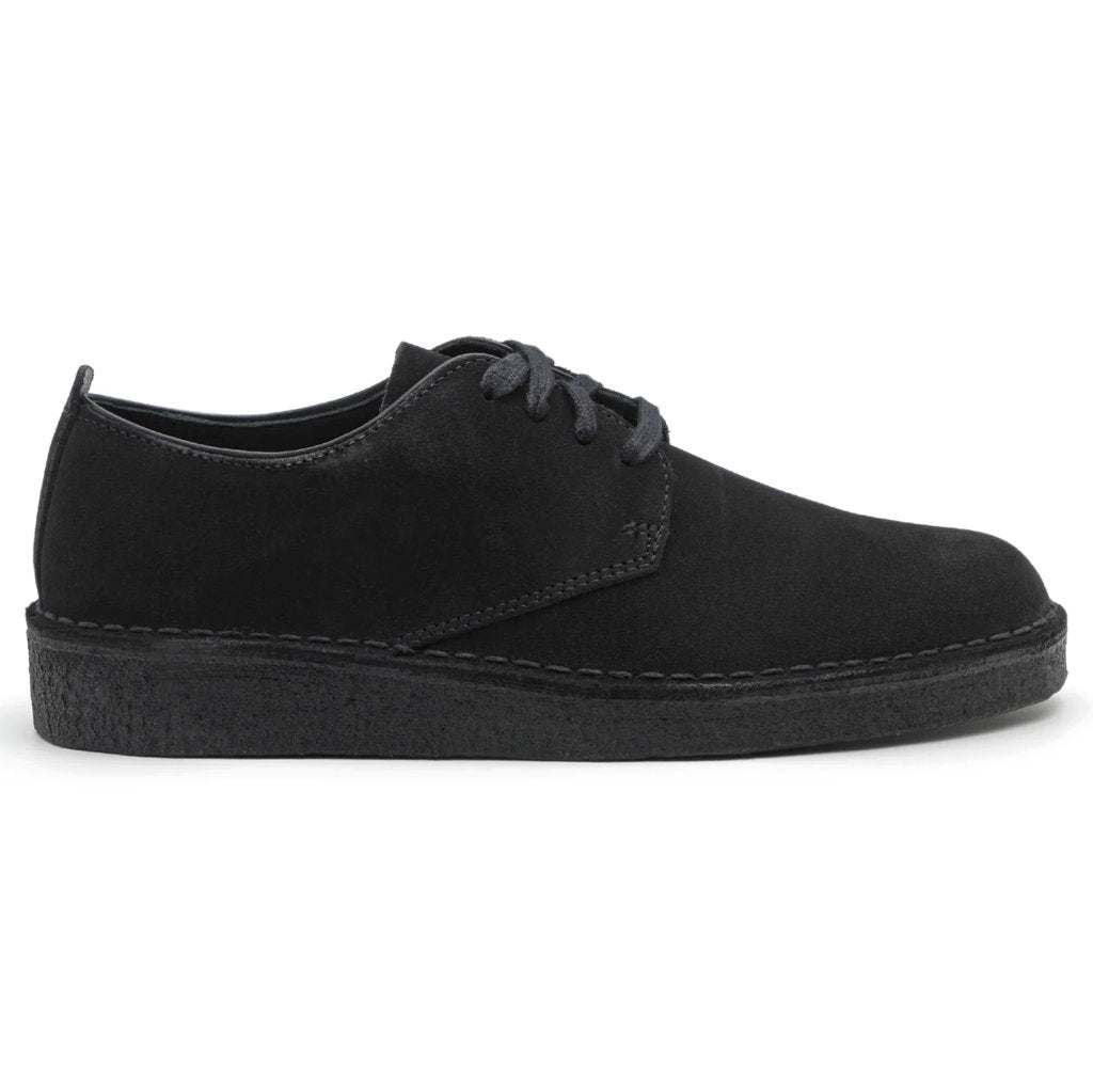 Clarks Originals Coal London Suede Leather Men's Shoes#color_black