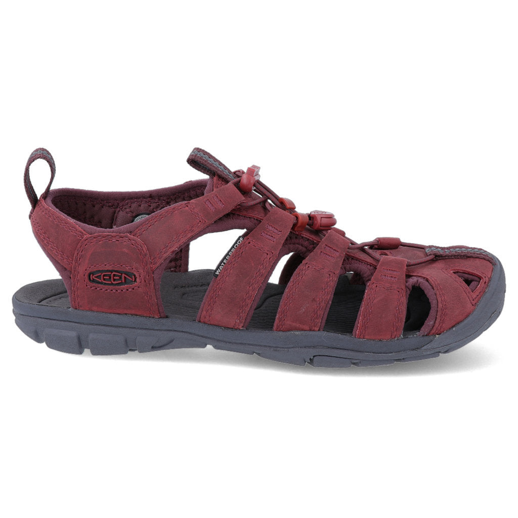 Keen Clearwater CNX Women's Waterproof Sandals#color_wine red dahlia