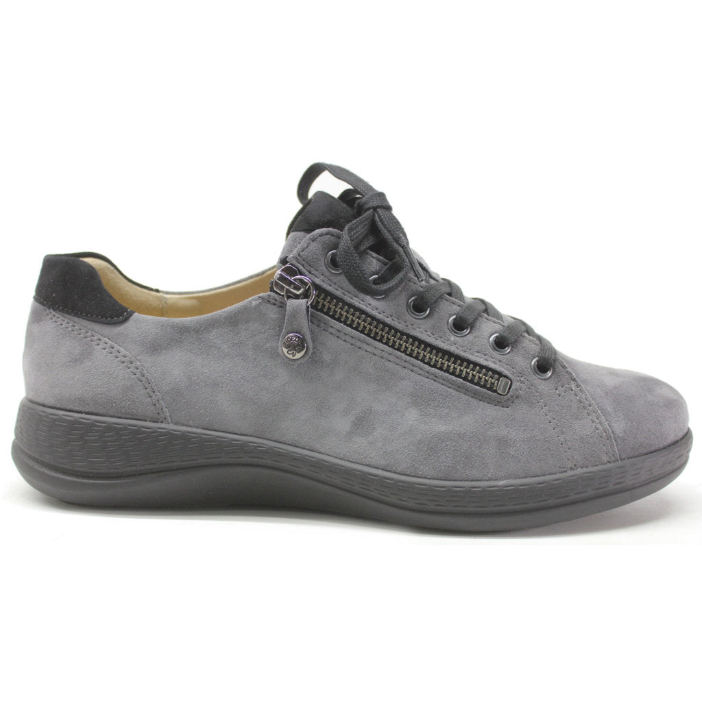 Fidelio Holiday Leather Women's Low-top Zip & Lace Shoes#color_pewter