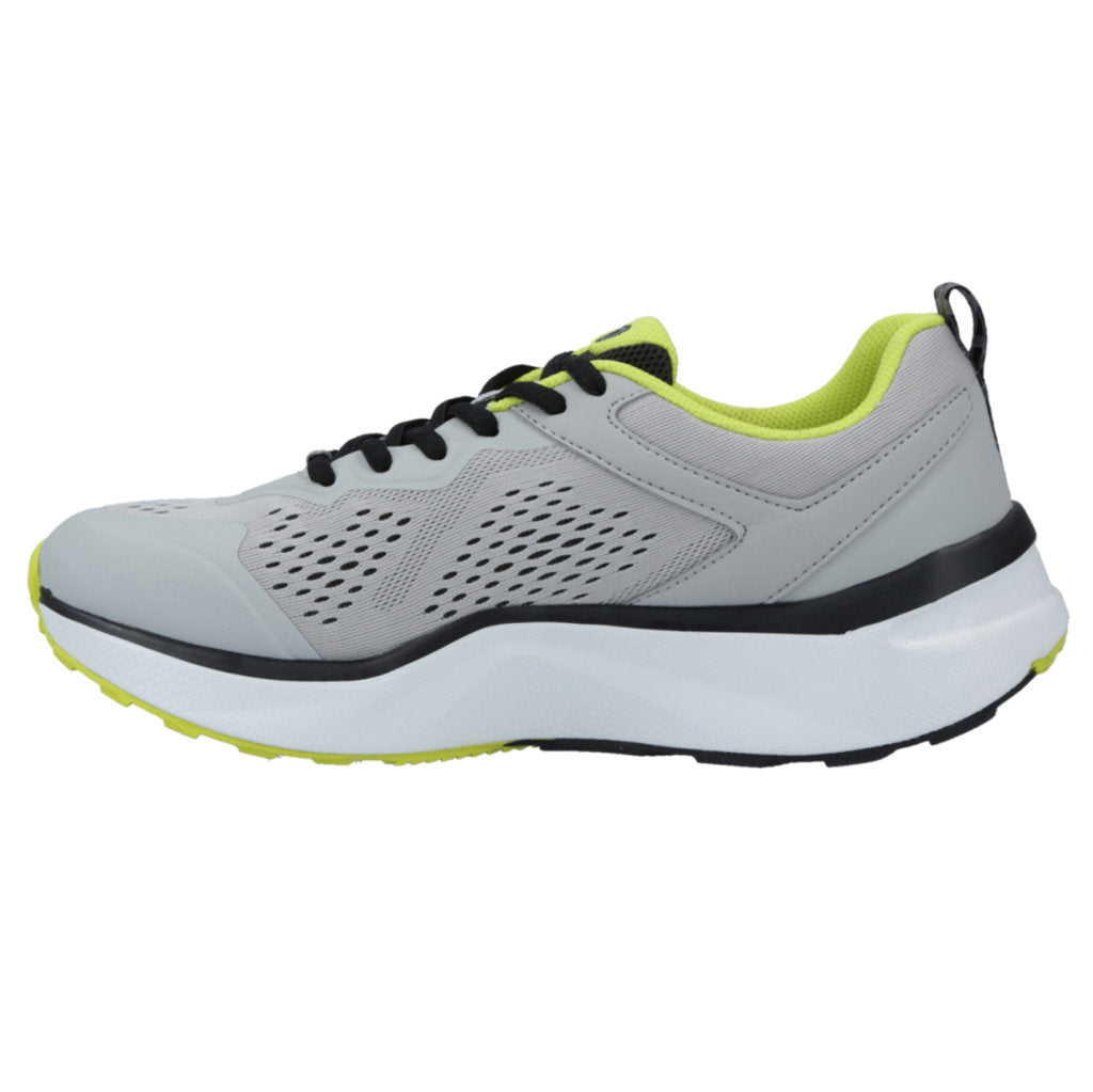 Joya Veloce PU Leather & Textile Men's Sneakers#color_light grey