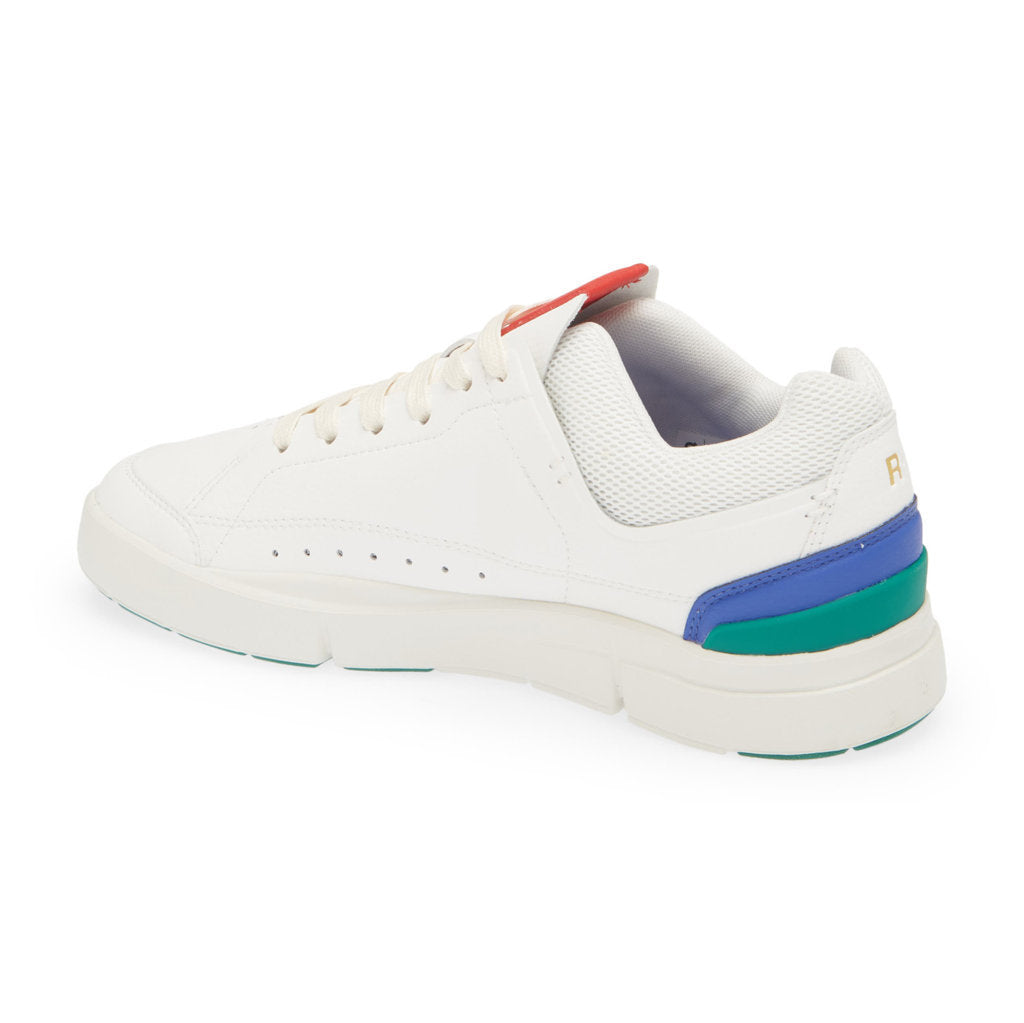 On Running The Roger Centre Court Synthetic Leather Women's Low-Top Sneakers#color_white emerald