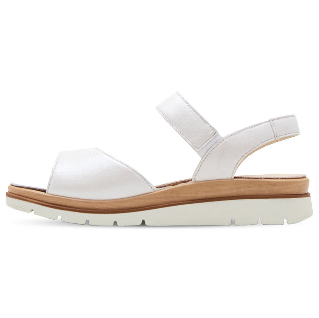 Fidelio Glory 595023 Leather Women's Wedge Sandals#color_vanilla