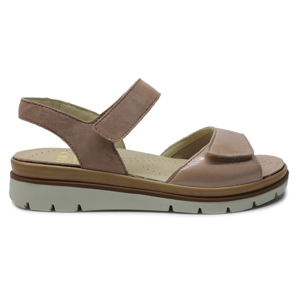 Fidelio Glory 595023 Leather Women's Wedge Sandals#color_antico