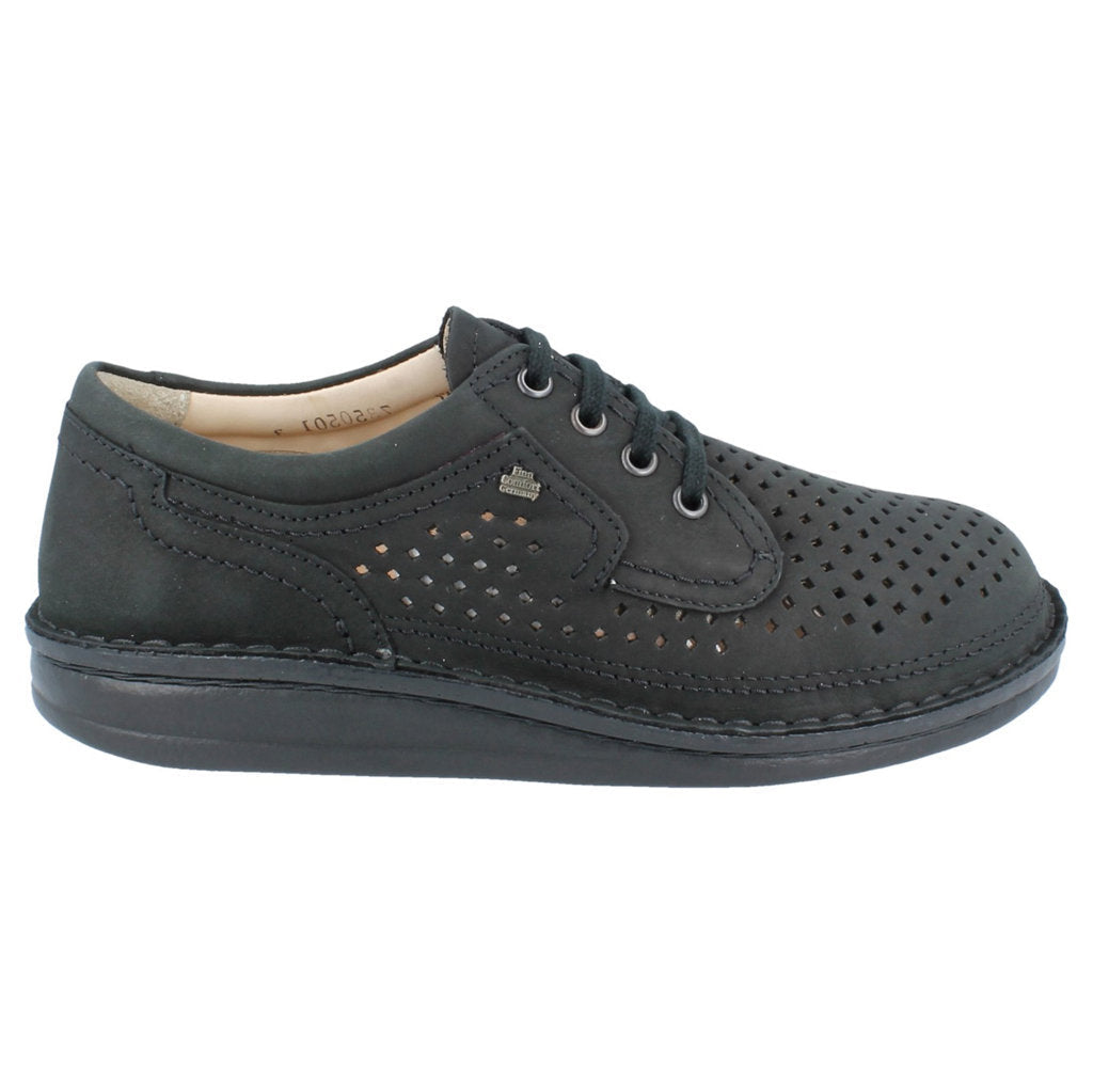 Finn Comfort Baden Leather Men's Shoes#color_black