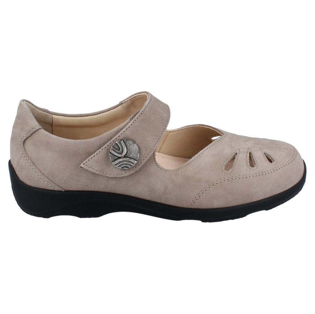 Finn Comfort Brac-S Nubuck Leather Women's Mary Jane Shoes#color_rock