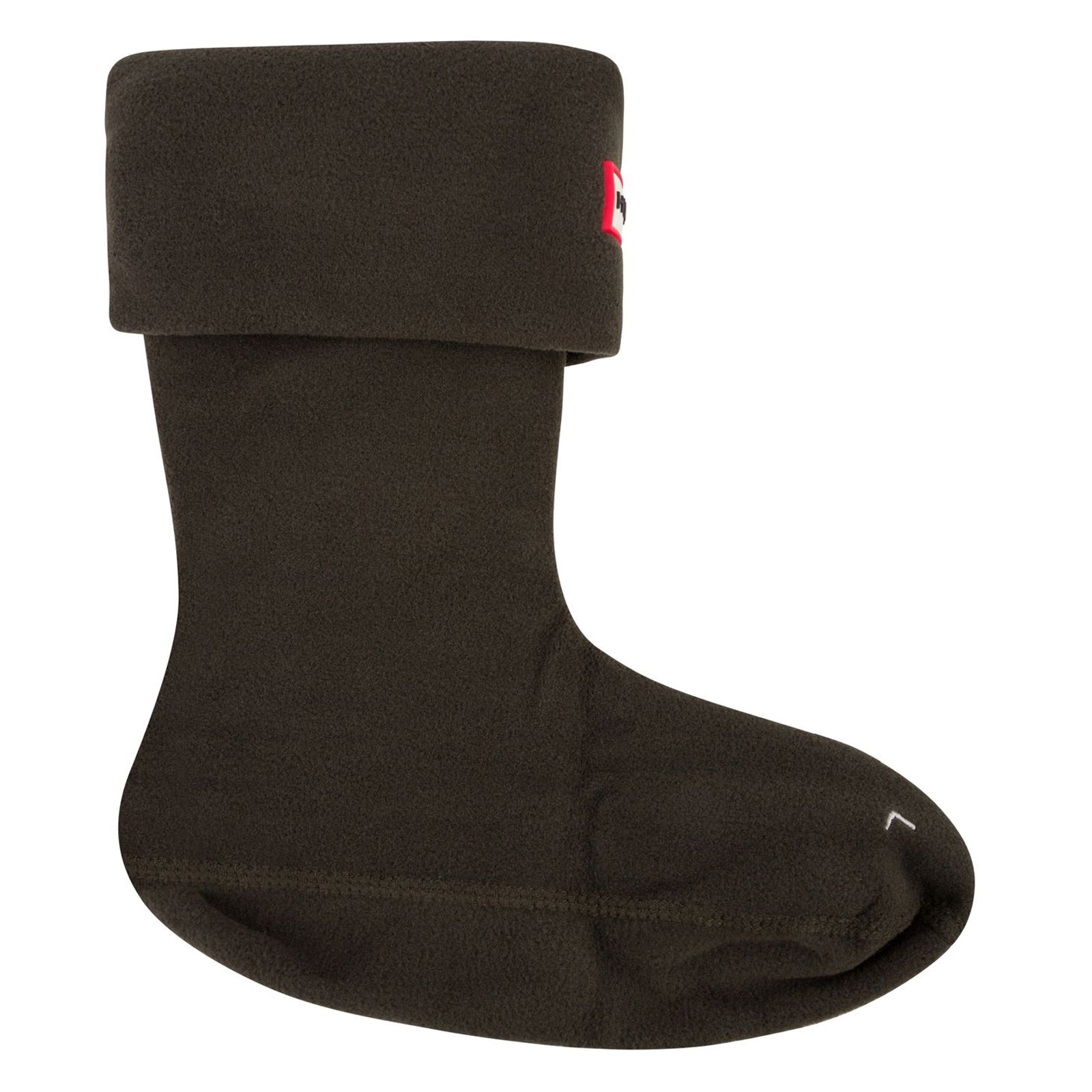 Hunter Recycled Fleece Short Boot Sock Polyfleece Unisex Socks#color_Dark Olive