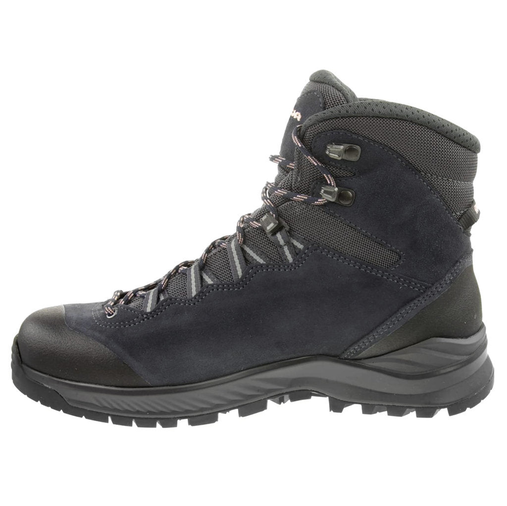 Lowa Explorer II GTX Mid Suede Textile Womens Boots#color_navy rose