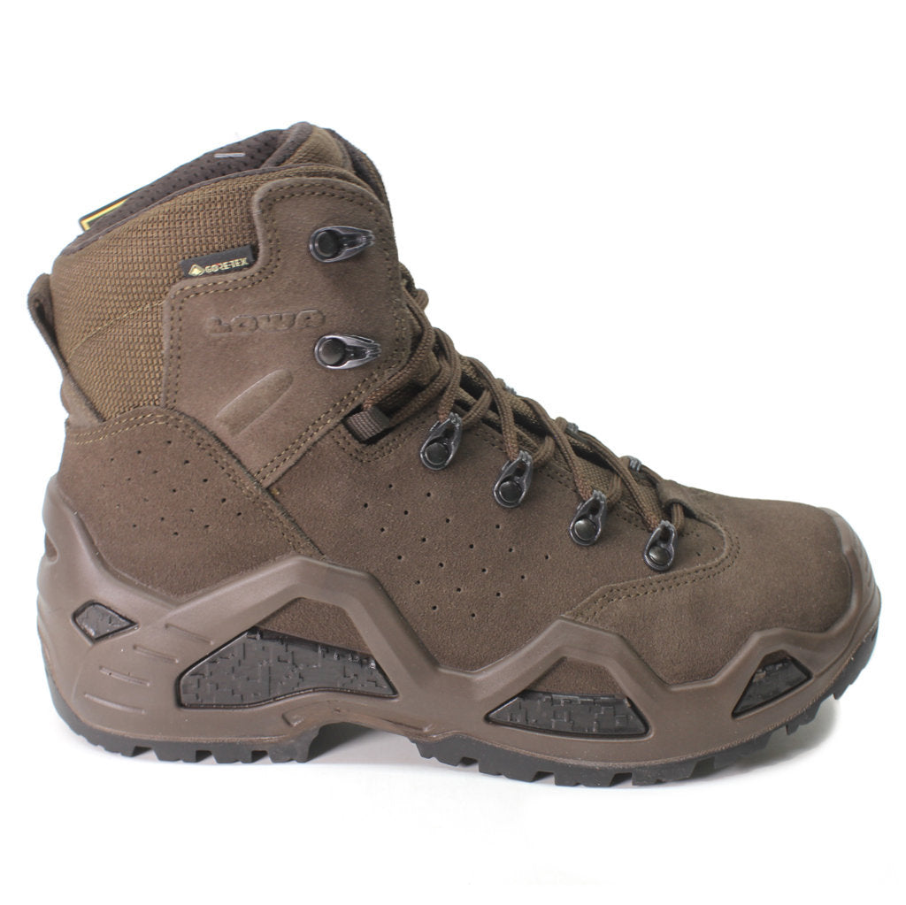 Lowa Z-6S GTX C Suede Women's Waterproof Hiking Boots#color_dark brown