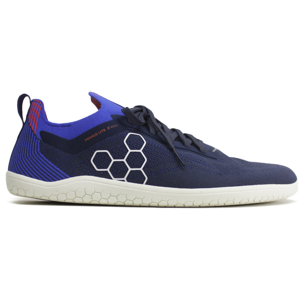 Vivobarefoot Primus Lite Knit Textile Synthetic Mens Sneakers#color_navy