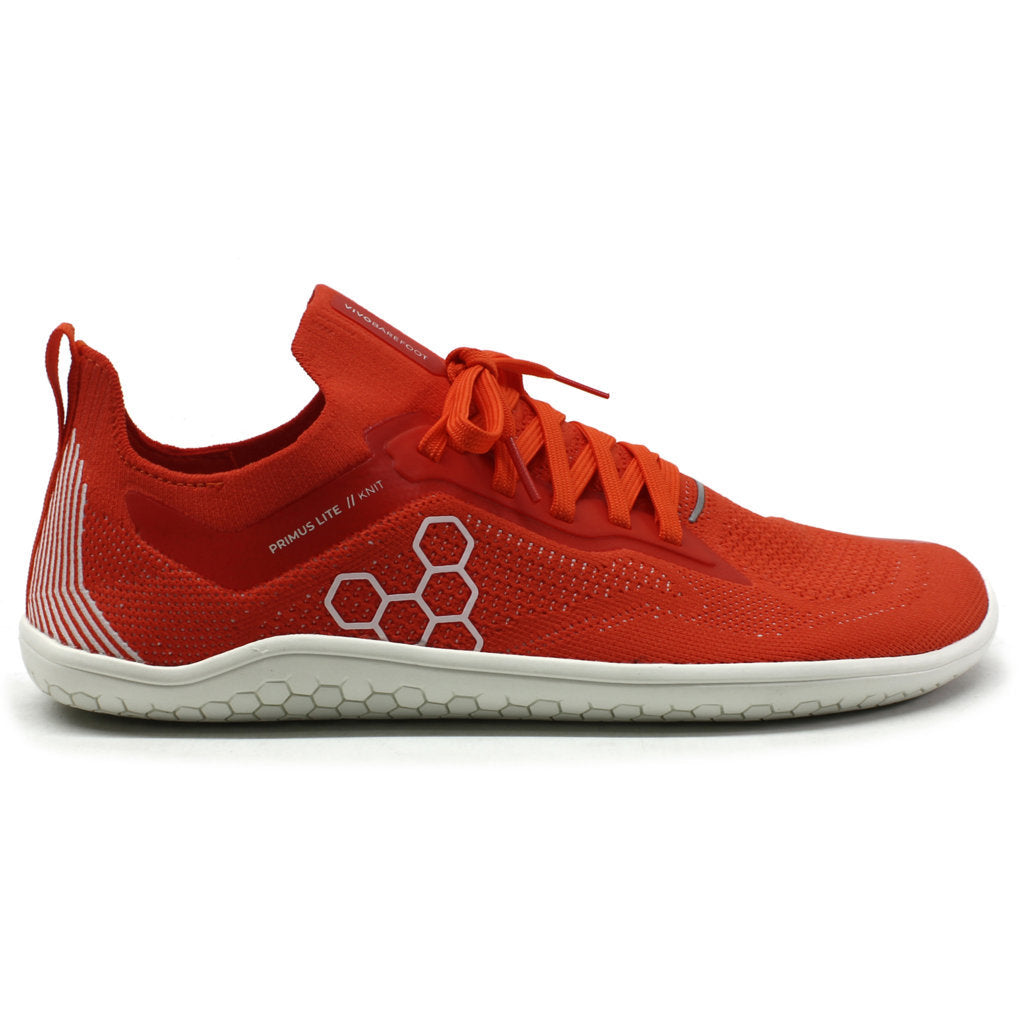 Vivobarefoot Primus Lite Knit Textile Synthetic Mens Sneakers#color_flame