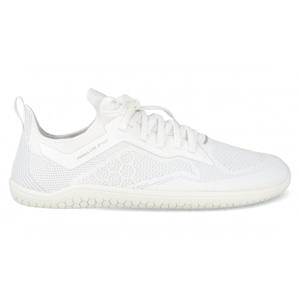 Vivobarefoot Primus Lite Knit Textile Synthetic Mens Sneakers#color_bright white