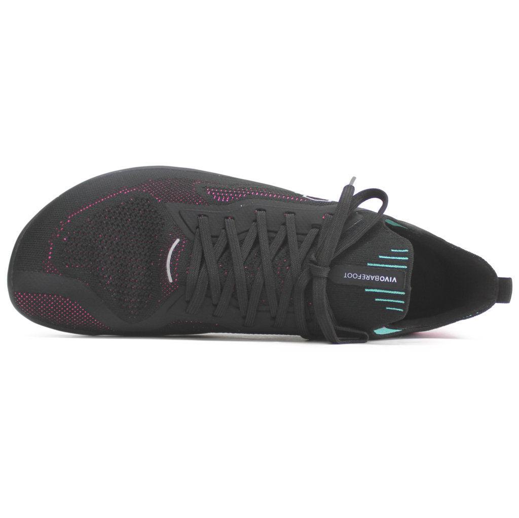Vivobarefoot Primus Lite Knit Textile Synthetic Mens Sneakers#color_obsidian vibrant pink