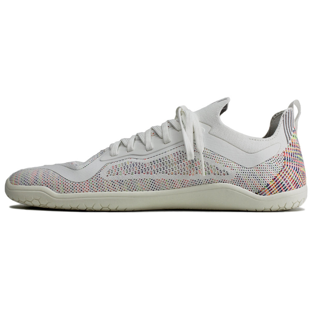 Vivobarefoot Primus Lite Knit Textile Synthetic Mens Sneakers#color_bright white iridescent