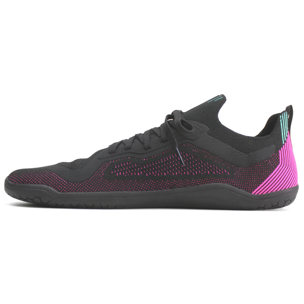 Vivobarefoot Primus Lite Knit Textile Synthetic Womens Sneakers#color_obsidian vibrant pink