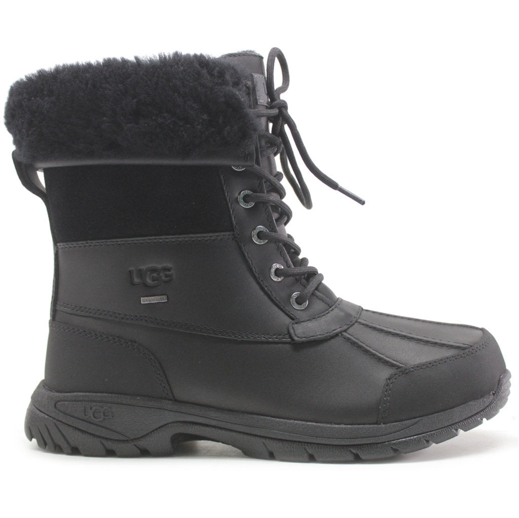 UGG Butte Synthetic Leather Men's Waterproof Boots#color_black