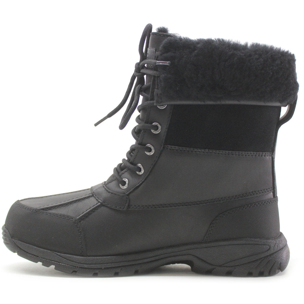 UGG Butte Synthetic Leather Men's Waterproof Boots#color_black