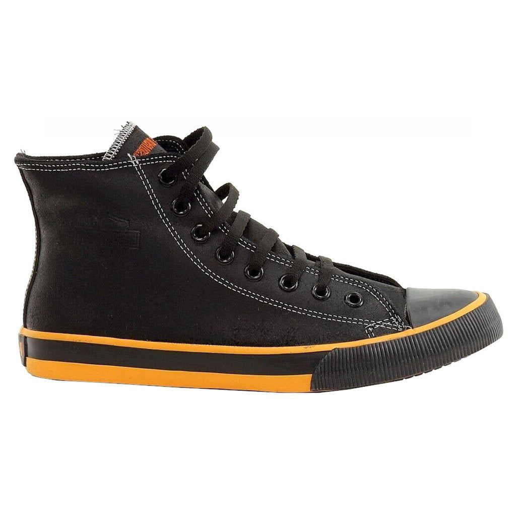 Harley Davidson Nathan Leather Men's Casual Sneakers#color_black