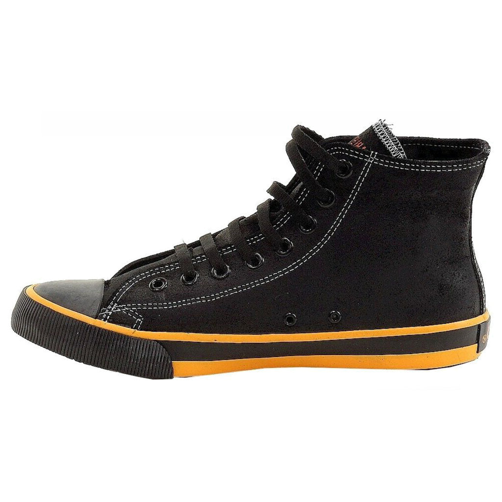 Harley Davidson Nathan Leather Men's Casual Sneakers#color_black