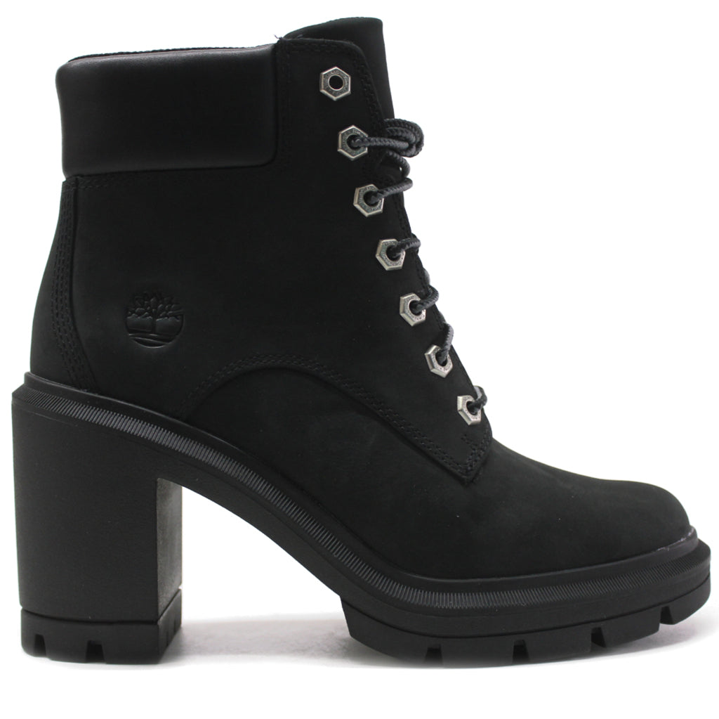 Timberland Allington Heights 6 Inch Nubuck Women's Heeled Boots#color_black