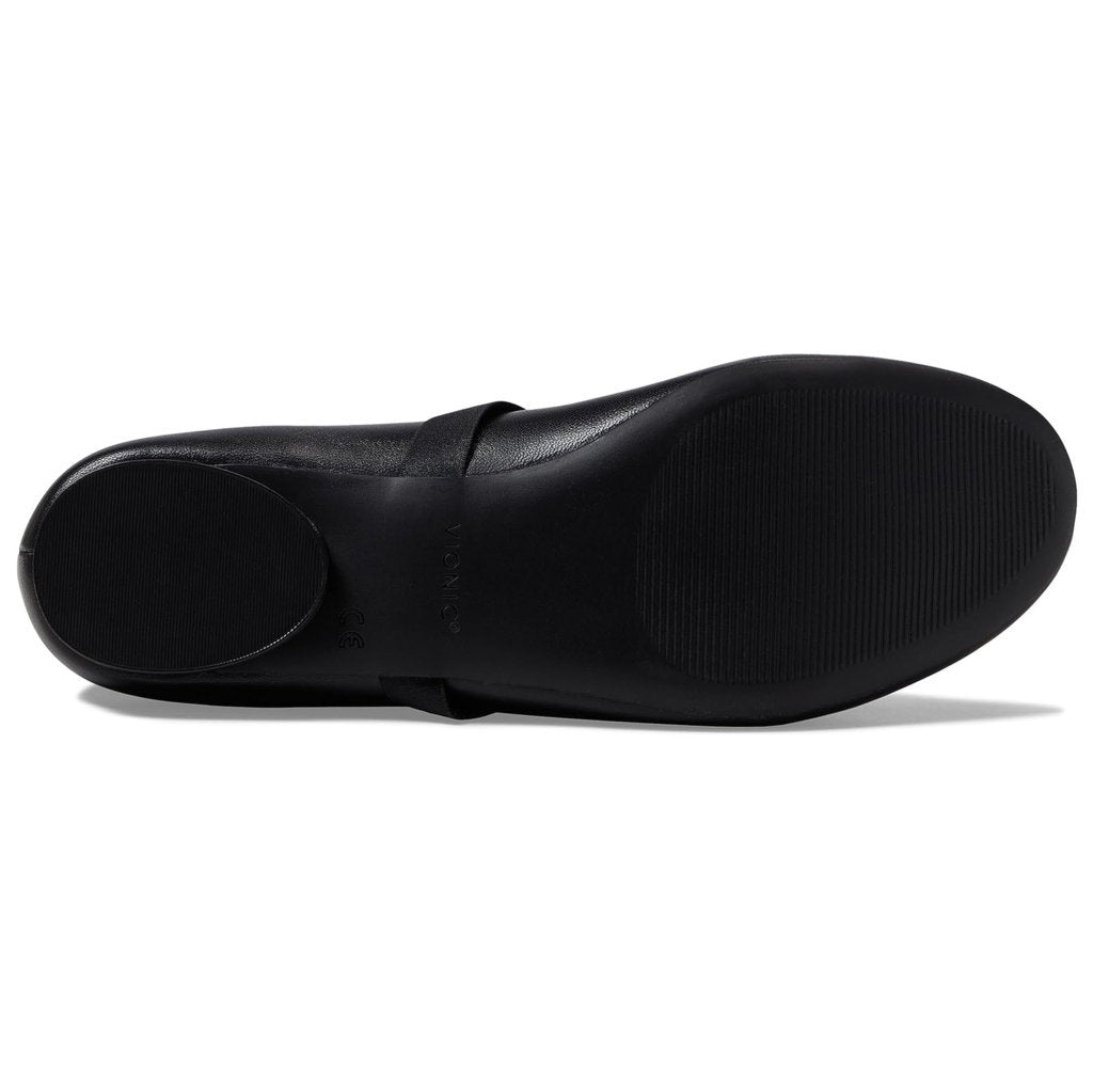 Vionic Joseline Mary Jane Leather Women's Slip-on Shoes#color_black