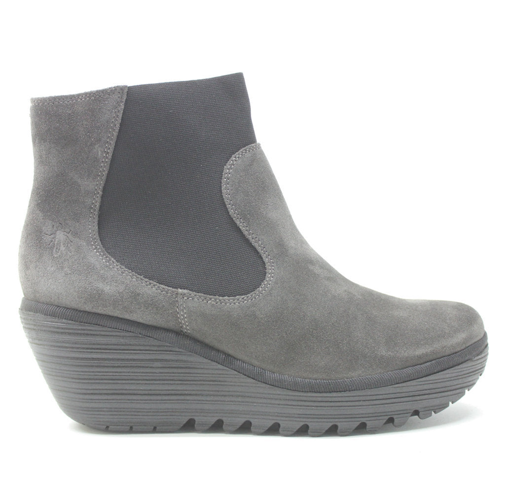 Fly London Yade398Fly Suede Women's Wedge Ankle Boots#color_diesel