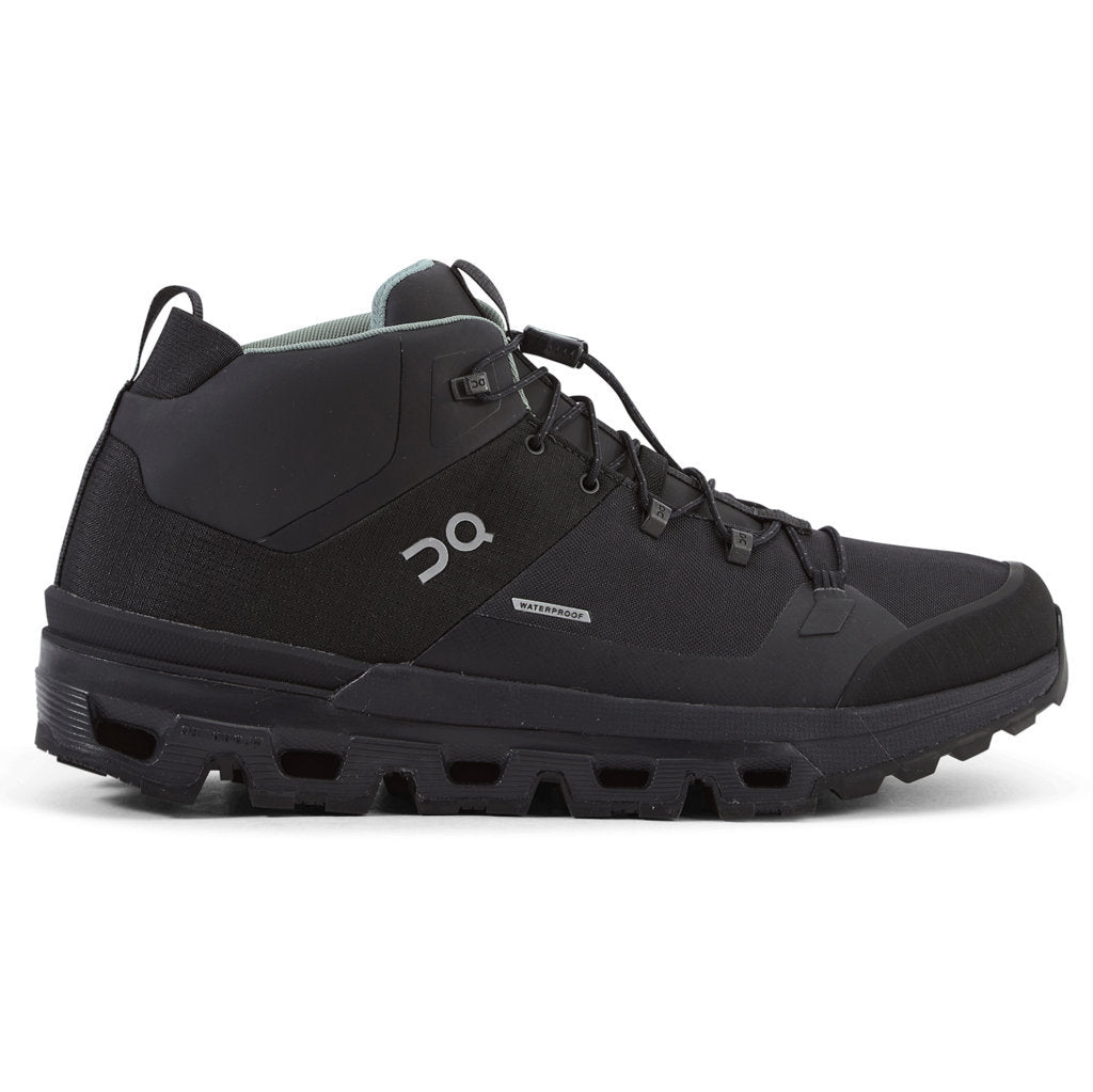 On Cloudtrax Waterproof Textile Synthetic Womens Boots#color_black