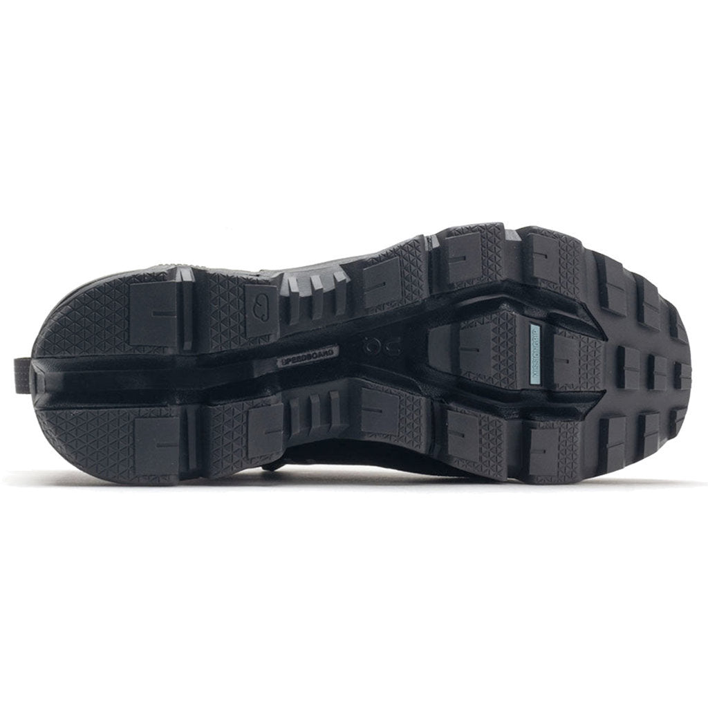 On Cloudwander Waterproof Textile Synthetic Men's Running Shoes#color_black eclipse