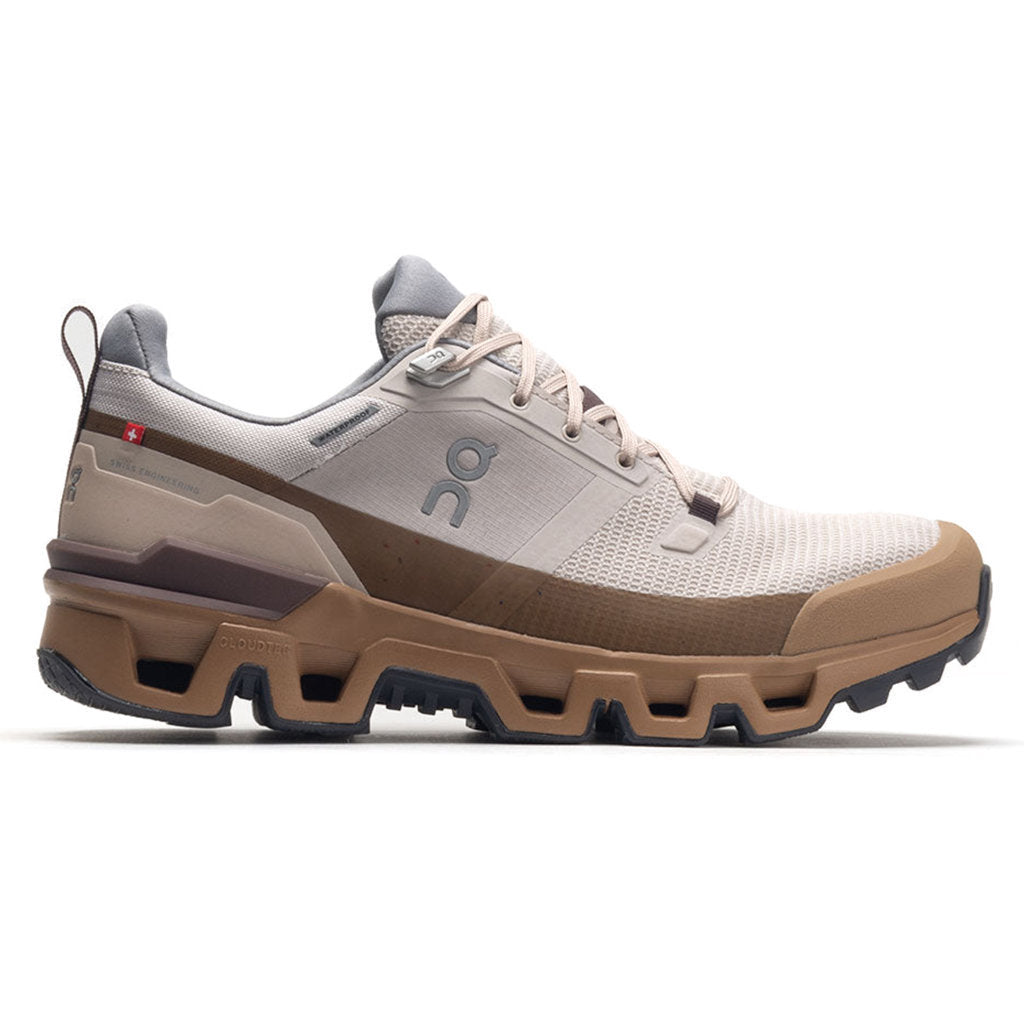 On Cloudwander Waterproof Textile Synthetic Men's Running Shoes#color_pearl root